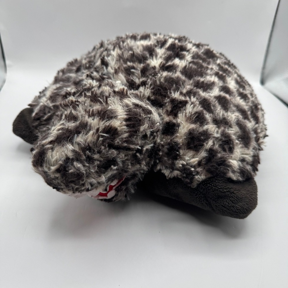 Pillow Pets Pee-Wees Dinosaur Plush Rexy T-Rex 11in Brown White Spotted Folding